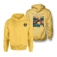 Thumbnail for VINTAGE G4229 - The Cabin Radio Hour - Double-Side Hoodie design on yellow double side