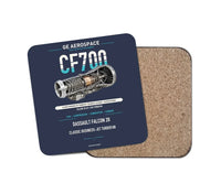 Thumbnail for CF700 design on navy blue 1 piece coaster