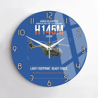 Thumbnail for Airbus Helicopters H145M LUH SOF design on blue no frame wall clock