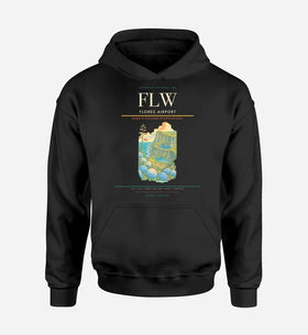 Single-Side Printing — Flores Airport (FLW) Double-Side Hoodie