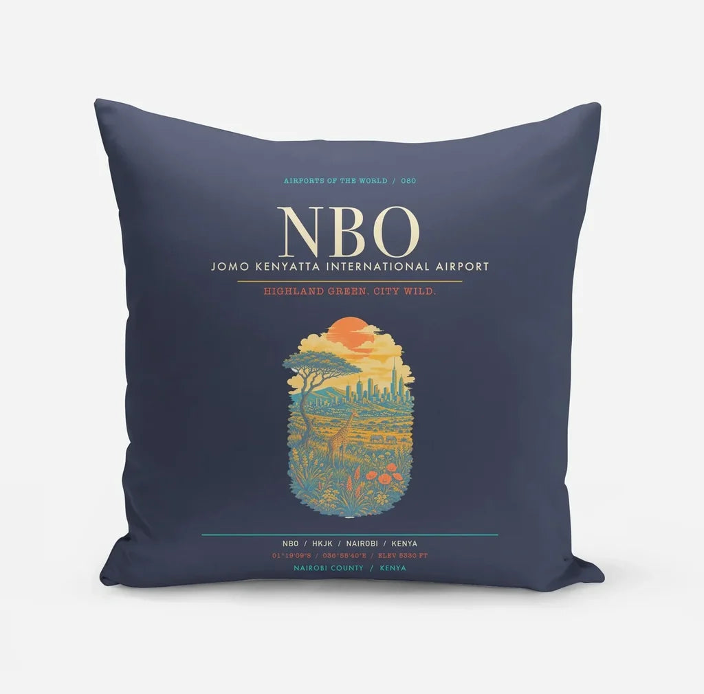 Nairobi Jomo Kenyatta International Airport NBO - Navy Blue