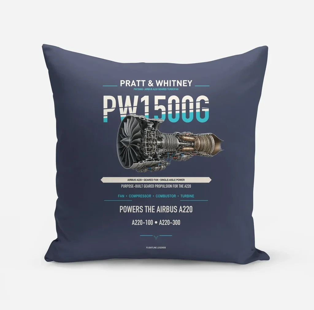 PW1500G design on navy blue pillow