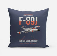 Thumbnail for F-89J Scorpion design on navy blue pillow