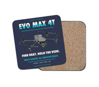 Thumbnail for Autel EVO Max 4T design on navy blue 1 piece coaster
