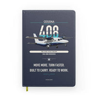 Thumbnail for Cessna 408 SkyCourier design on navy blue notebook