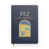 Thumbnail for Fes (FEZ) design on navy blue notebook