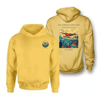Thumbnail for VINTAGE G4361 - The Harbor Ferry Hop - Double-Side Hoodie design on yellow double side