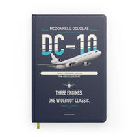 Thumbnail for McDonnell Douglas DC-10 design on navy blue notebook