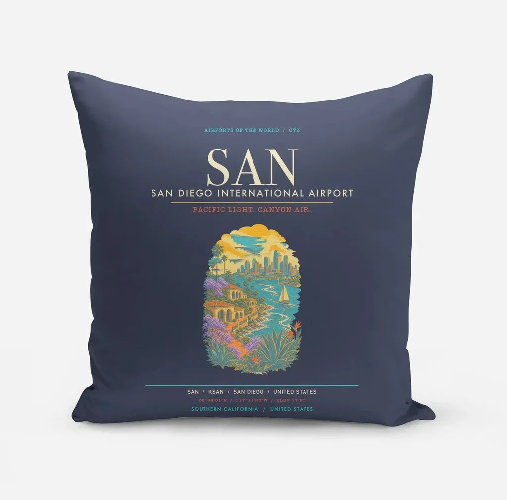 San Diego International Airport SAN - Navy Blue