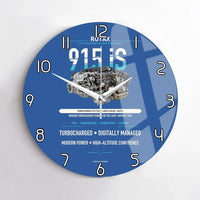 Thumbnail for 915 iS design on blue no frame wall clock