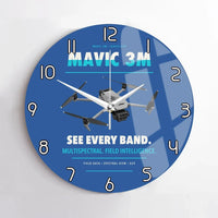 Thumbnail for DJI Mavic 3 Multispectral design on blue no frame wall clock