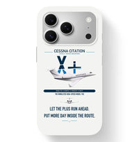 Thumbnail for Cessna Citation X+ design on white magsafe iphone case, for iPhone 17 Pro