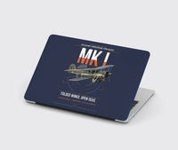 Thumbnail for Fairey Swordfish Mk I design on navy blue MacBook case