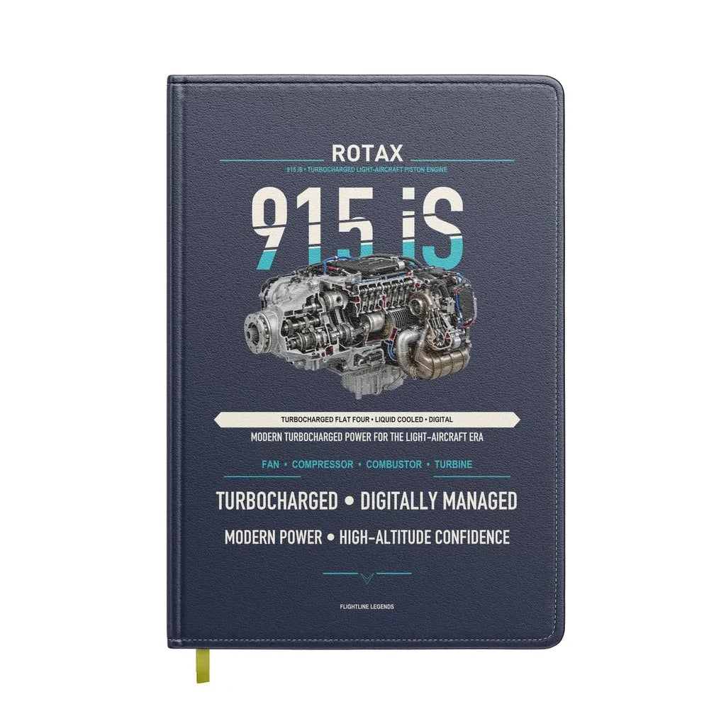 915 iS design on navy blue notebook