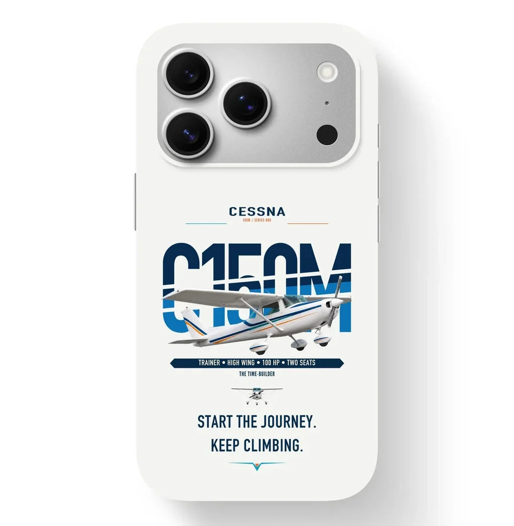 Cessna 150M design on white magsafe iphone case, for iPhone 17 Pro