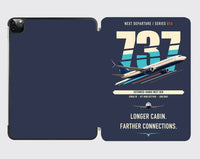 Thumbnail for Boeing 737-900ER design on navy blue ipad tablet case