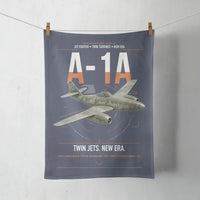 Thumbnail for Messerschmitt Me 262A-1a design on navy blue towel