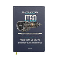 Thumbnail for JT8D design on navy blue notebook