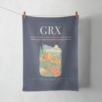 Thumbnail for Federico García Lorca Granada-Jaén Airport (GRX) design on navy blue towel