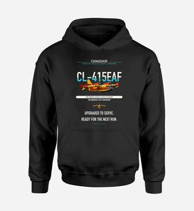 Single-Side Printing — Canadair CL-415EAF Double-Side Hoodie