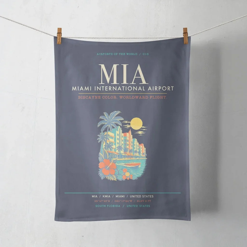 Miami International Airport MIA - Navy Blue