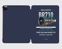 Thumbnail for BR710 design on navy blue ipad tablet case