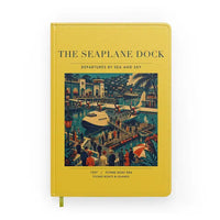 Thumbnail for VINTAGE G4056 - The Seaplane Dock - Designed Notebooks design on yellow