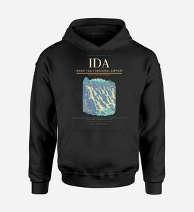 Single-Side Printing — Idaho Falls Regional Airport (IDA) Double-Side Hoodie