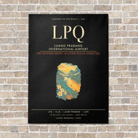 Thumbnail for Luang Prabang International Airport LPQ - Canvas Framed - Black