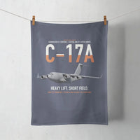 Thumbnail for C-17A Globemaster III design on navy blue towel