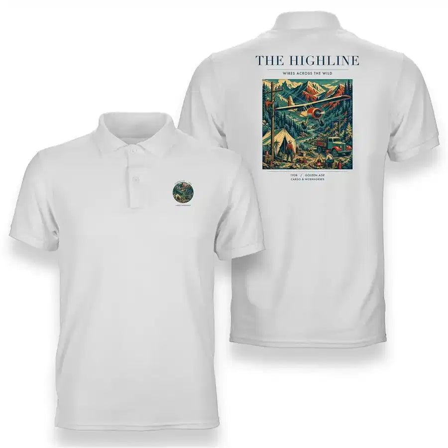 VINTAGE G4051 - The Highline - Double-Side Polo T-Shirt design on white