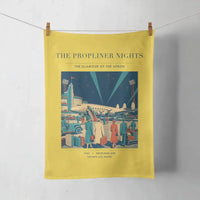 Thumbnail for VINTAGE G4080 - The Propliner Nights - Designed Towels design on yellow