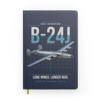 Thumbnail for B-24J Liberator design on navy blue notebook