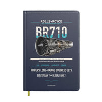 Thumbnail for BR710 design on navy blue notebook