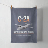 Thumbnail for C-2A Greyhound design on navy blue towel
