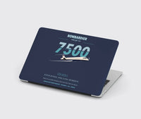 Thumbnail for Bombardier Global 7500 design on navy blue MacBook case