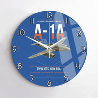 Thumbnail for Messerschmitt Me 262A-1a design on blue no frame wall clock