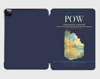 Thumbnail for Portorož Airport (POW) design on navy blue ipad tablet case