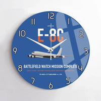 Thumbnail for E-8C Joint STARS design on blue no frame wall clock