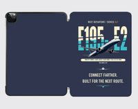 Thumbnail for Embraer E195-E2 design on navy blue ipad tablet case
