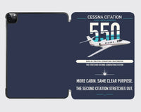 Thumbnail for Cessna Citation 550 - Citation II design on navy blue ipad tablet case
