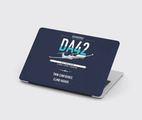 Thumbnail for Diamond DA42-VI design on navy blue MacBook case