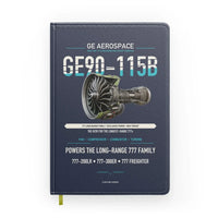 Thumbnail for GE90-115B design on navy blue notebook