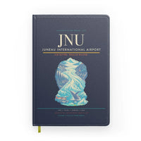 Thumbnail for Juneau International Airport (JNU) design on navy blue notebook