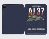 Thumbnail for Saab AJ 37 Viggen design on navy blue ipad tablet case