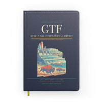 Thumbnail for Great Falls International Airport (GTF) design on navy blue notebook