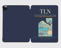 Thumbnail for Toulon-Hyères Airport (TLN) design on navy blue ipad tablet case