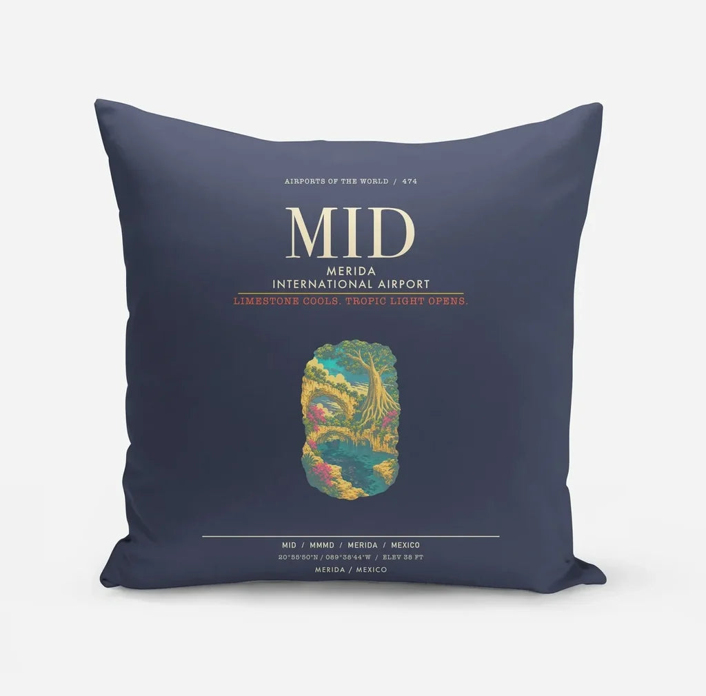 Merida International Airport MID - Navy Blue