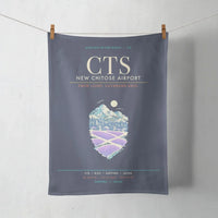 Thumbnail for New Chitose Airport Sapporo CTS - Snowfield Lavender Grid - Navy Blue