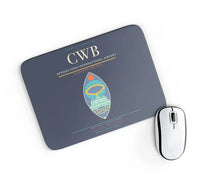 Thumbnail for Afonso Pena International Airport (CWB) design on navy blue rectangle mouse pad